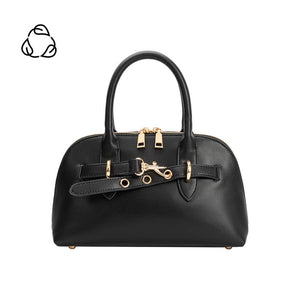 RUE TOP HANDLE VEGAN BAG | BLACK