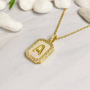 INITIAL LOCKET PENDANT NECKLACE