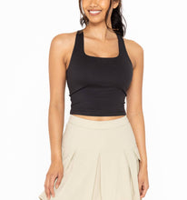Load image into Gallery viewer, BETSY RACERBACK ACTIVE TOP | BLACK