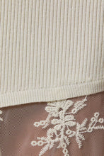 Load image into Gallery viewer, HAZEL LACE KNIT DRESS | CREAM