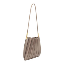 Load image into Gallery viewer, CARRIE PLEATED SHOULDER BAG | MUSHROOM