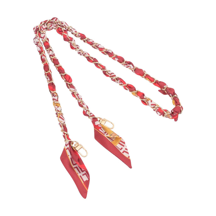 LONDON LONG SCARF CHAIN | RED