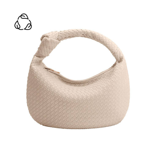 BRIGITTE LARGE VEGAN HOBO SHOULDER BAG | BONE