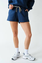 Load image into Gallery viewer, CLOUD WALK FLEECE BILLOW SHORTS | MIDNIGHT BLUE