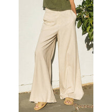 Load image into Gallery viewer, ADELINE LINEN BLEND WIDE LEG PANTS | IVORY