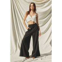 Load image into Gallery viewer, ADELINE LINEN BLEND WIDE LEG PANTS | IVORY