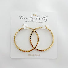 Load image into Gallery viewer, GOLDIE DOT HOOPS | GOLD FILLED