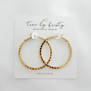 GOLDIE DOT HOOPS | GOLD FILLED