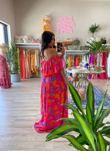 Load image into Gallery viewer, MAI TAI FLORAL OFF THE SHOULDER MAXI DRESS - FINAL SALE