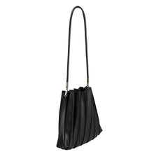 Load image into Gallery viewer, CARRIE PLEATED SHOULDER BAG | BLACK