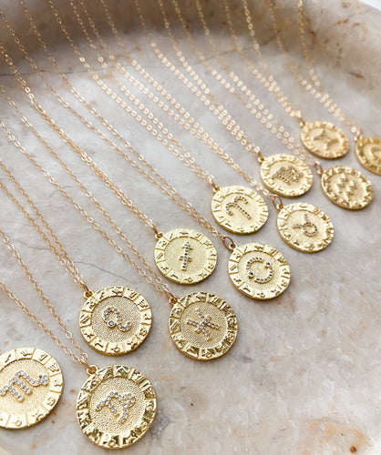 THE ZODIAC NECKLACE | GOLD FILLED