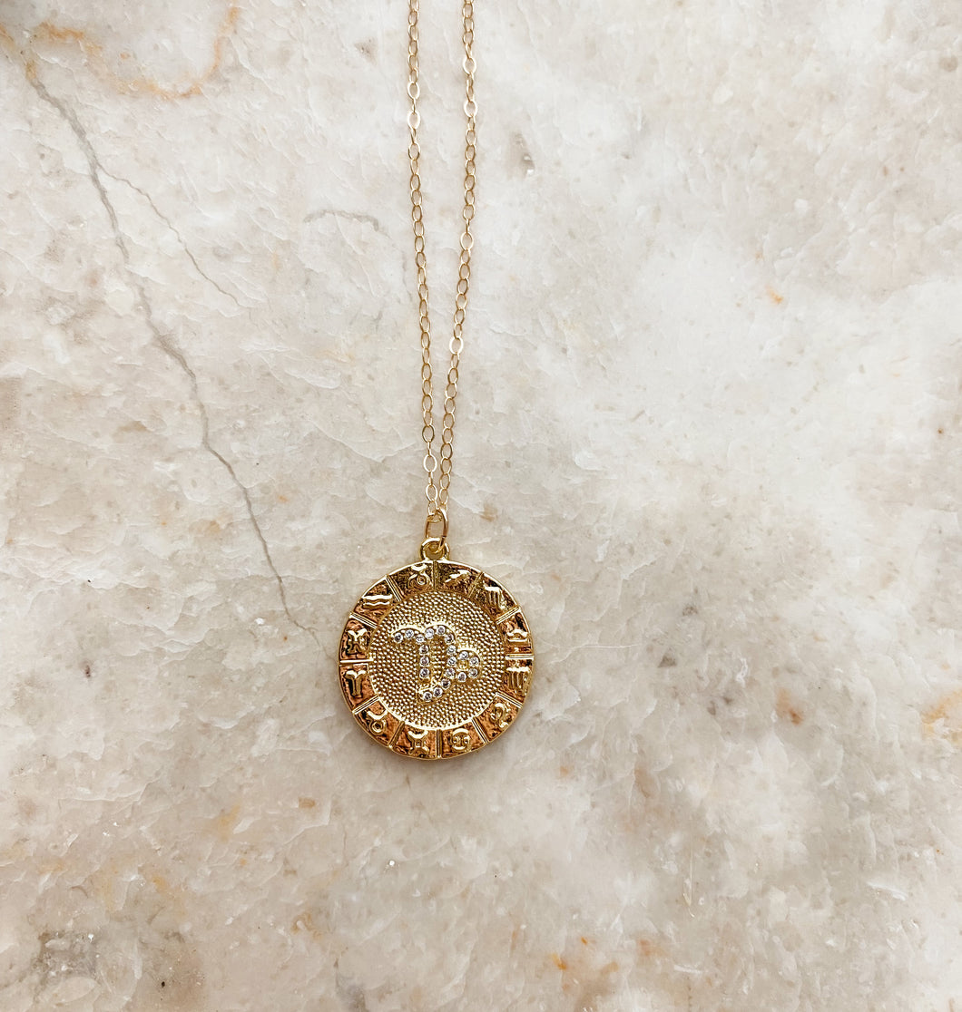 THE ZODIAC NECKLACE | GOLD FILLED