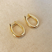 Load image into Gallery viewer, ERIKA SHAPED HOOPED EARRINGS